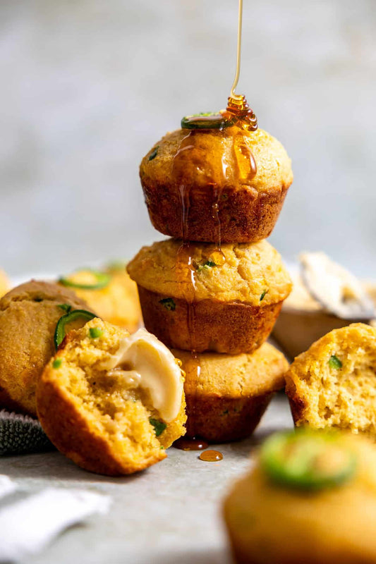 Breads - Jalapeno Cheddar Cornbread Muffins | 6 ct